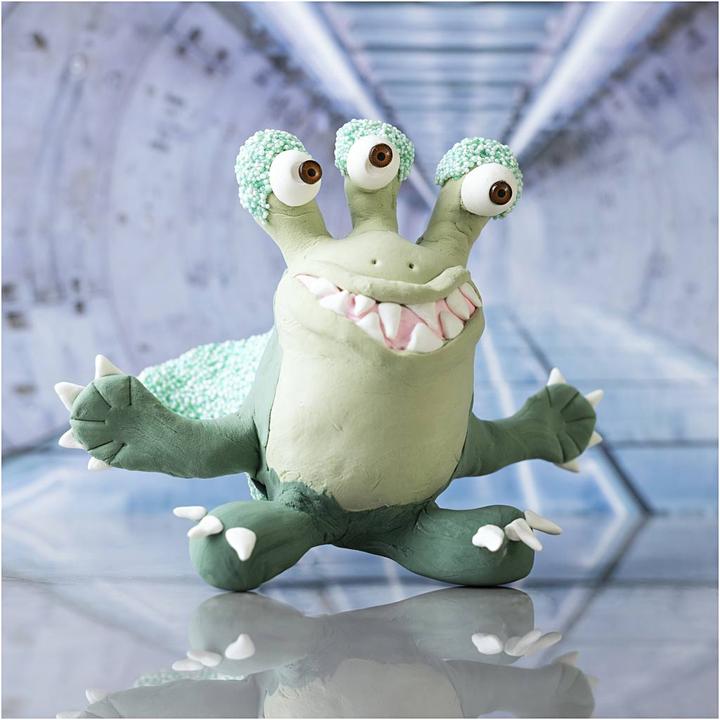 Actual product image Creativ Company Modellier-Set Monster Grün