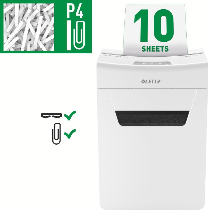 Produktbild Leitz IQ 10X PROTECT PREMIUM - Aktenvernichter (Partikelschnitt)