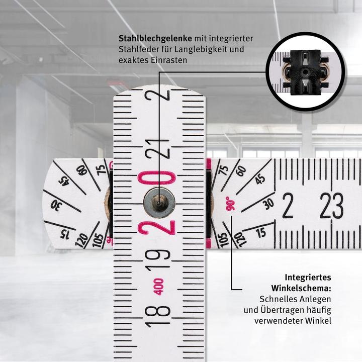 Actual product image Stabila Wooden folding ruler (2 m)