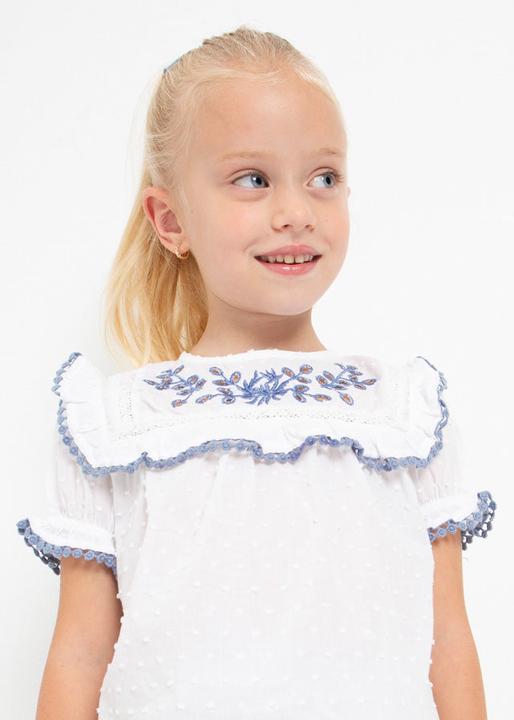 Produktbild MAYORAL Plumenti Tunika Bluse mit Stickmotiven (122)