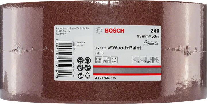 Produktbild Bosch Professional Zubehör Schleifblatt J450 Expert for Wood and Paint, 93 mm x 50 m, G240 (240)