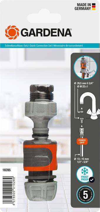Image du produit Gardena Kit de connexion rapide (Adaptateur de composant, 16 mm)