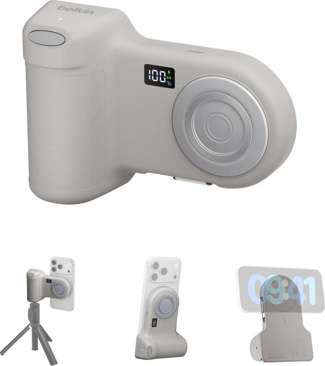 Actual product image Belkin Stage Power Grip 9500mAh + 15W Powerbank sand CTA006hqSA (9500 mAh)