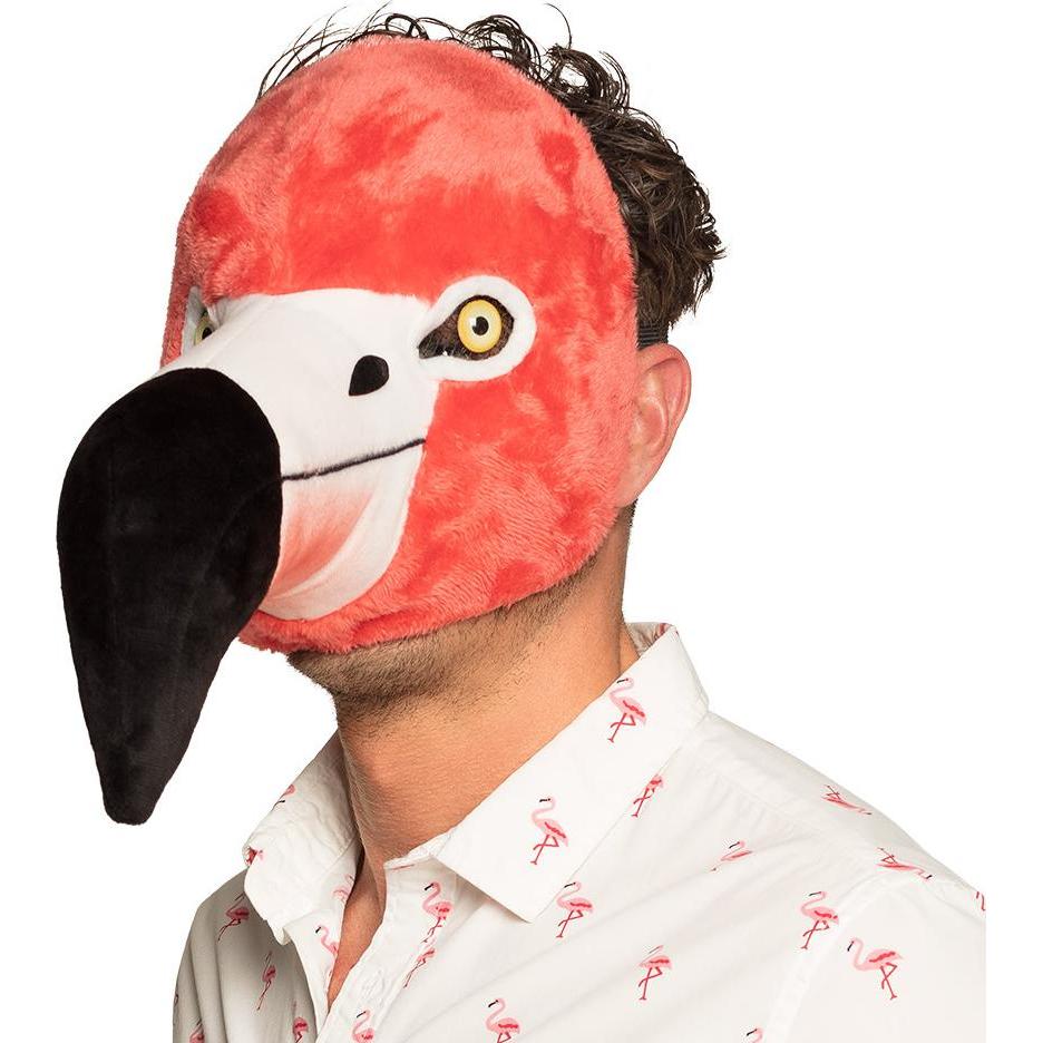 Thumbnail - Boland Plüsch-Gesichtsmaske Flamingo
