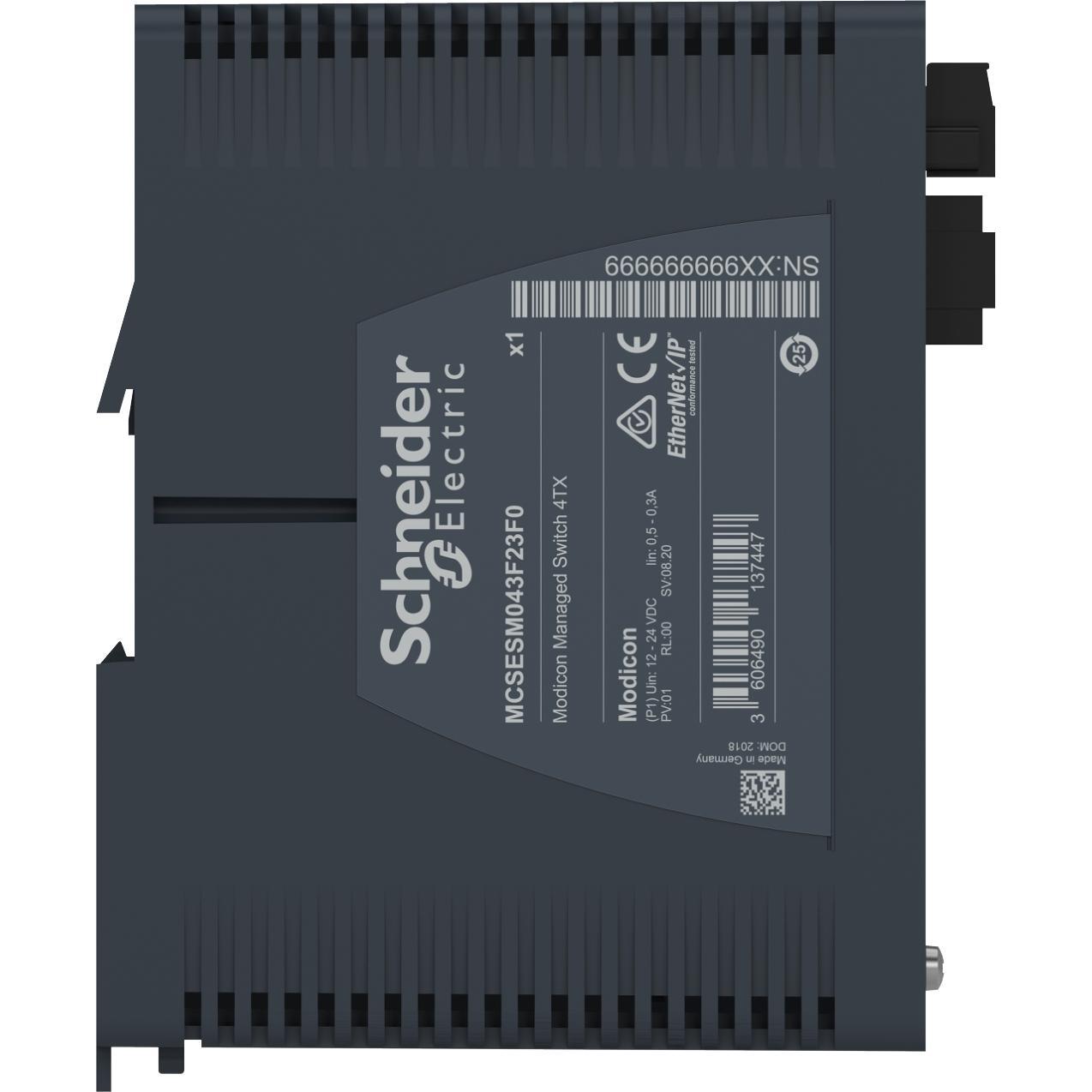 Thumbnail - Schneider Electric Schneider Modicon Managed MCSESM043F23F0Switch -4 Ports für Kupfer - Kupferdraht (4 Ports), Netzwerk ...