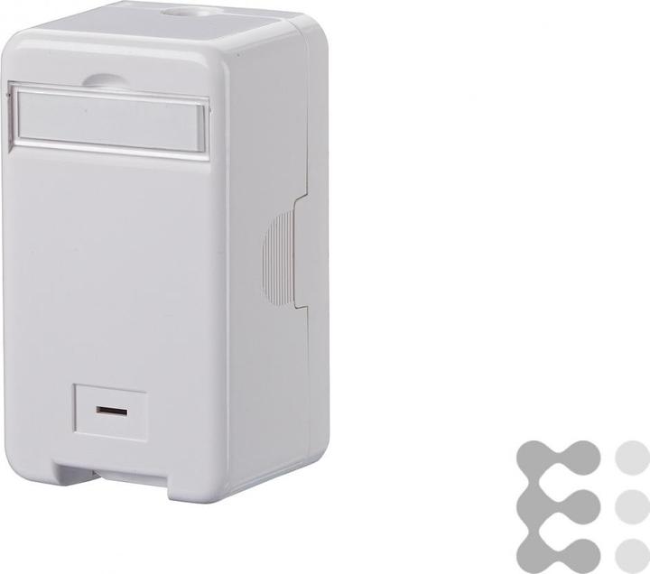 Produktbild Metz Connect Keystone 1x8 AP FM leer 1309140002KEreinweiss Anschlussdose (Keystone Modulhalter)