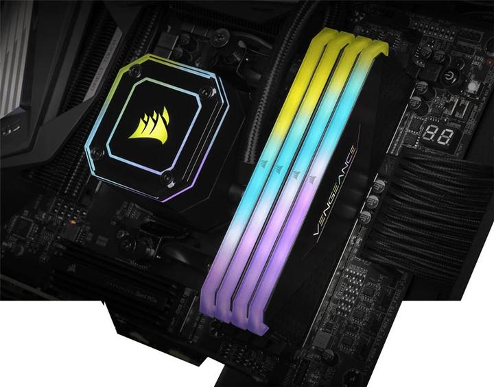 Image du produit Corsair Vengeance RGB RT (2 x 16GB, 3200 MHz, RAM DDR4, DIMM)