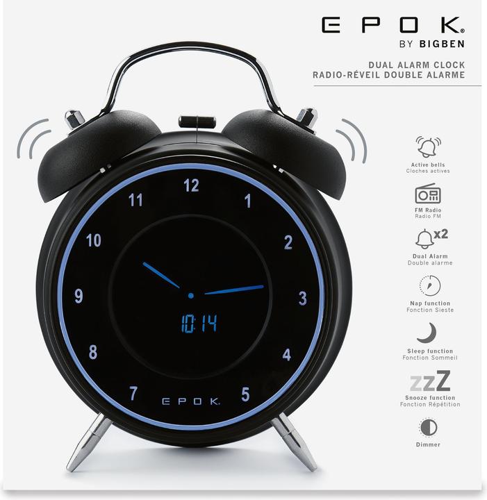 Produktbild Bigben Radiowecker RR90 m. LCA Display black