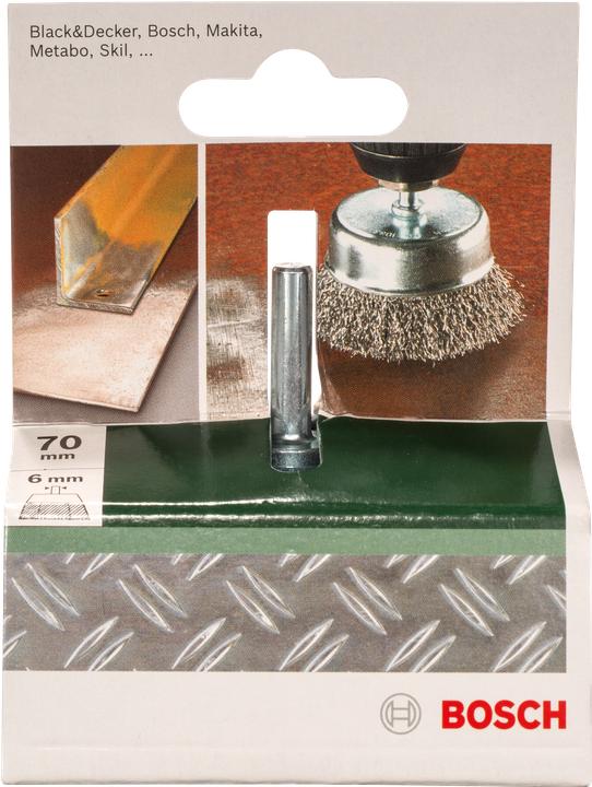 Produktbild Bosch Zubehör Topfbürsten für Bohrmaschinen – Gewellter Draht, 70 mm