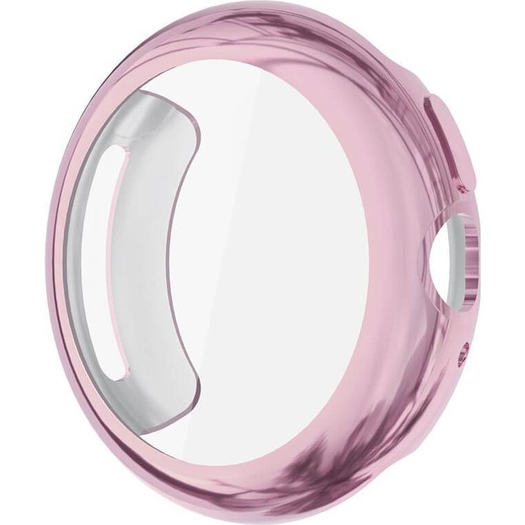 Cover-Discount Google Pixel Watch 4 - 41mm - Gummi Schutz Case Metall-Look, Accessori per smartwatch, Rosa