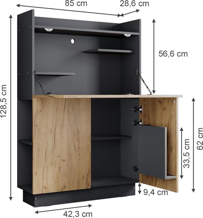 Produktbild Vicco Alena (85 x 85 x 128.50 cm)