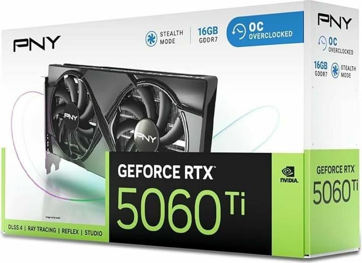Actual product image PNY GeForce RTX 5060 Ti Overclocked Dual Fan (16 GB)