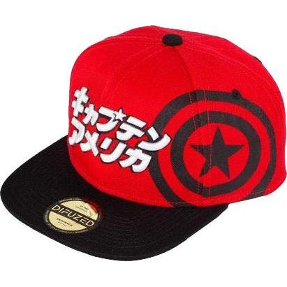 Marvel, Donne, Cappellino, Captain America Japanese Snapback, Multicolore, (Taglia unica)