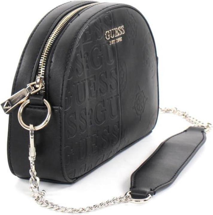 Actual product image Guess Kaylyn, Textile Crossbody Bag, Black, For Women