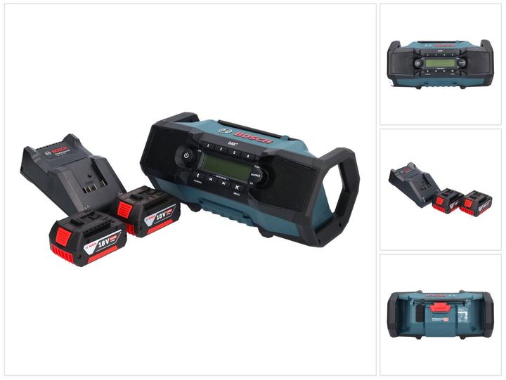 Produktbild Bosch Professional GPB 18V-2 SC Professional Akku Baustellenradio 18 V DAB+ Bluetooth AUX + 2x Akku 5,0 Ah + Lade