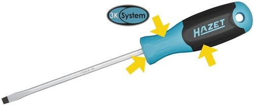 Actual product image HAZET Elektronik Schraubendreher 811EL/7 ∙ Cross recess profile PH, Slot profile ∙ 205 mm x 125 mm … (Port, Phillipps cross recess (PH))