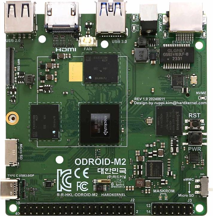 Actual product image Odroid M2 single-board computer with 16 GB RAM