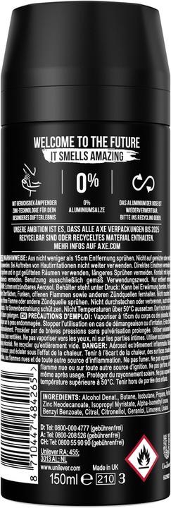 Immagine prodotto AXE Nero (Getto vaporizzato, 150 ml)