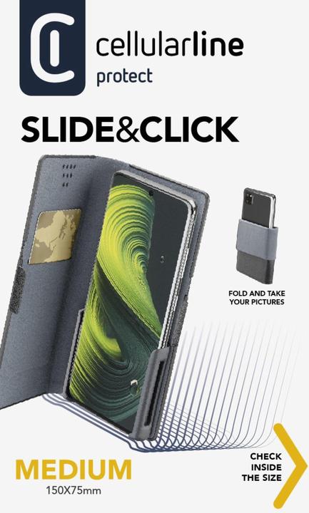 Produktbild Cellularline Slide & Click - M: (Misure max telefono: 75mm * 150mm) (Universal)