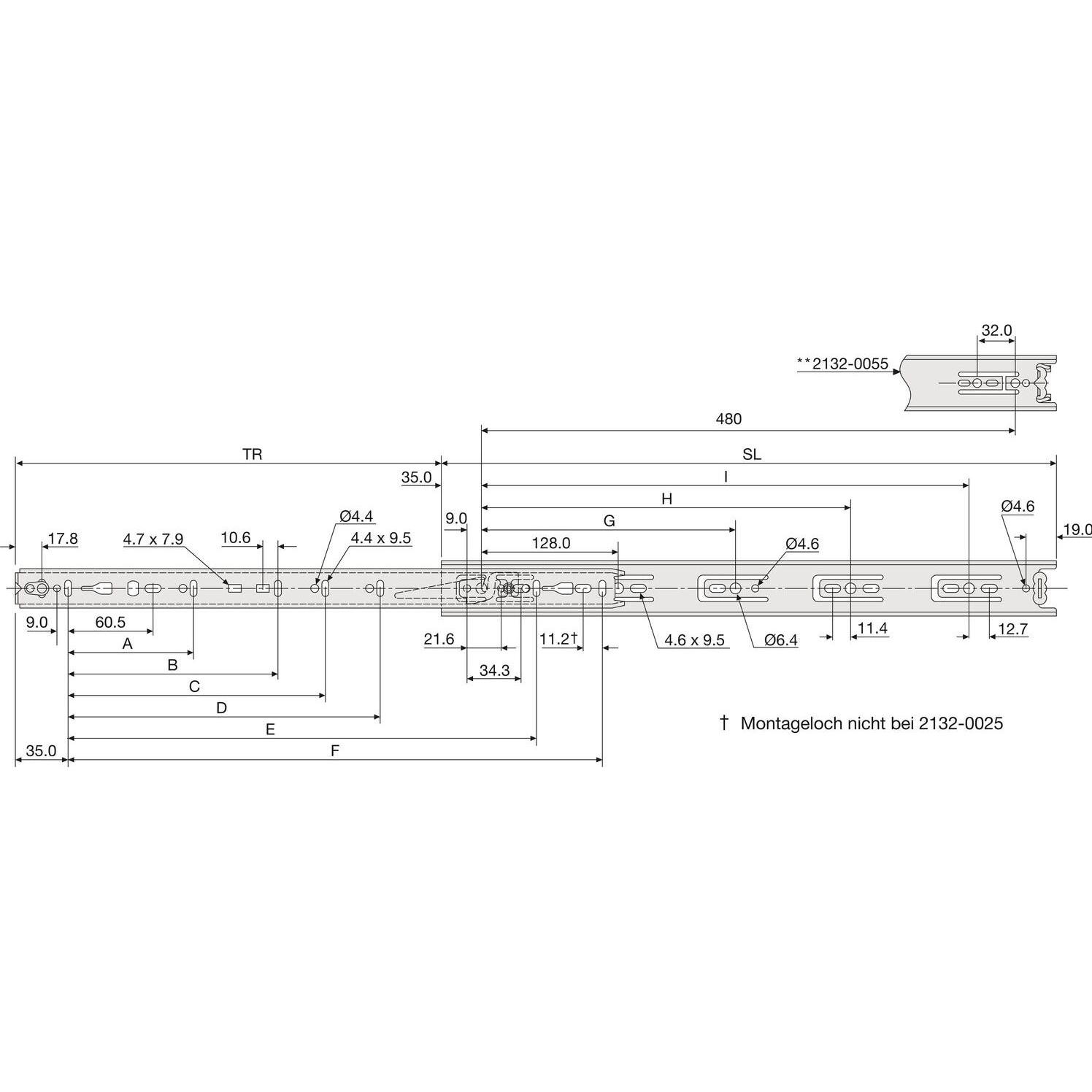 Thumbnail - Accuride, Schubladenauszüge, Kugel-Teilauszüge 2132