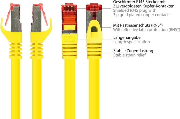 Produktbild Good Connections Patch-Kabel (S/FTP, CAT6, 0.25 m)