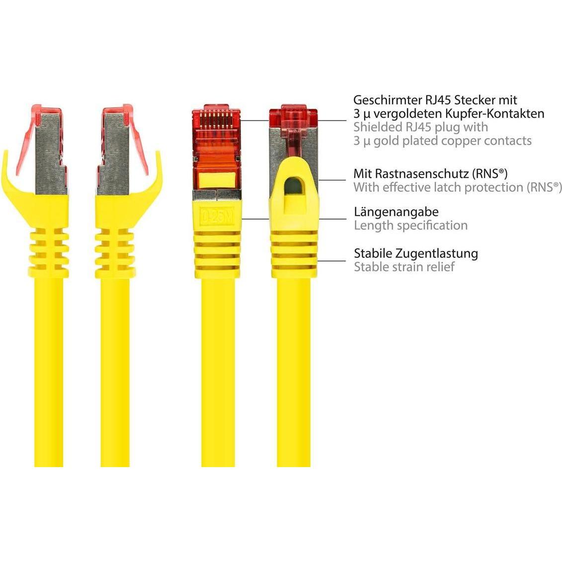 Thumbnail - Good Connections Patch-Kabel (S/FTP, CAT6, 0.25 m), Netzwerkkabel