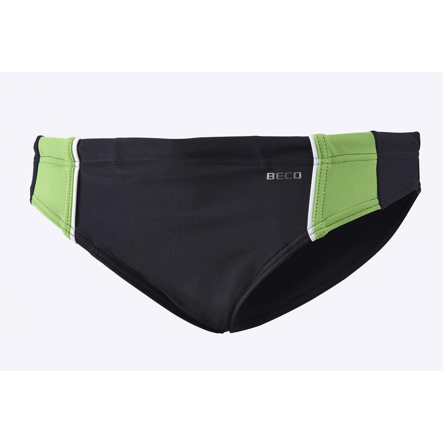 Beco, Jungen, Badehose, Beermann GmbH Badehose Jungen Standard schwarz/kiwi 110, Schwarz, (110)