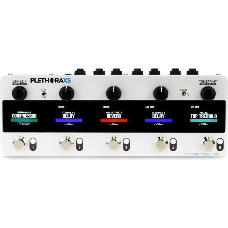 TC Electronic PLETHORA X5 - Multiefekt gitarowy (Gitarre), Effektpedal, Weiss, Schwarz, Rot
