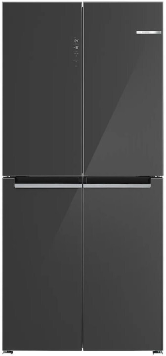 Actual product image Bosch Hausgeräte Series 4, Multi-door fridge-freezer, glass front, 189.5 x 85.5 cm, grey, KMC85LEEA (547 l)