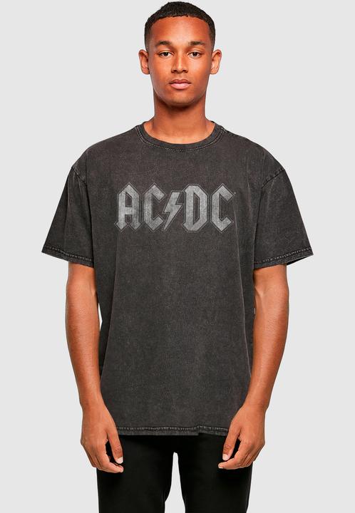 Produktbild Merchcode ACDC - Logo Acid Washed Oversize Tee - 165697 (M)