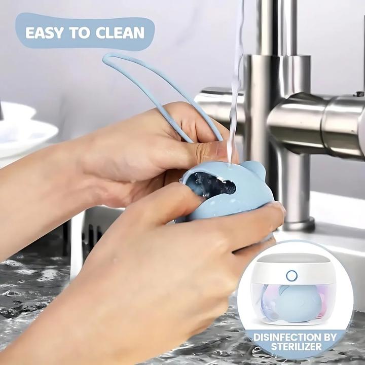 Actual product image Milkii Silikon Schnullerbox Bär, Sand