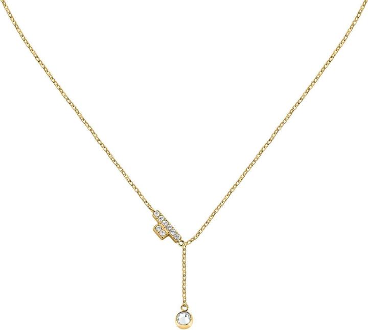Image du produit Trussardi Délicieux collier plaqué or avec cristaux T-Logo TJAXC07