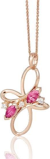 Image du produit Breuning PENDENTIF - E.ROSA TURMALINE/Brill. 0,165 Ct. H/si (585, Or)