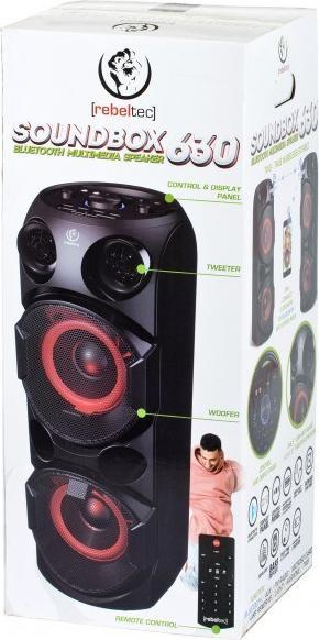 Image du produit Rebeltec Enceinte portable SoundBox 630 Bluetooth karaoke speaker (4 h, Fonctionnement sur piles)