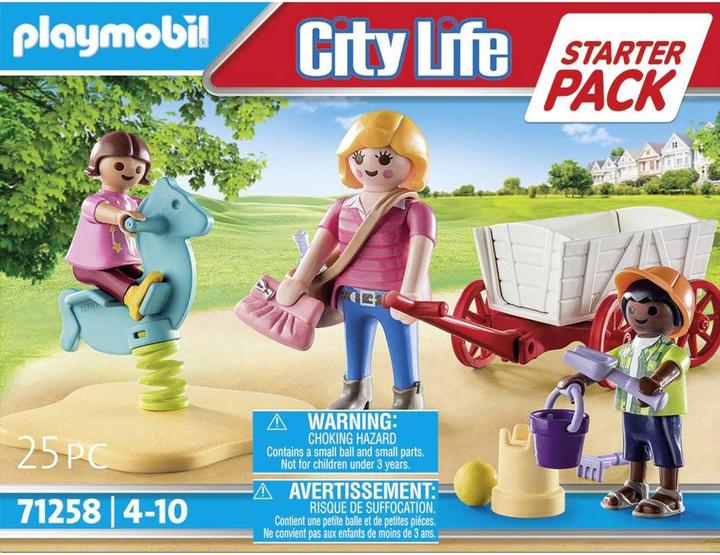 Actual product image Playmobil 71258 Starter Pack governess with handcart (71258, Playmobil City Life)