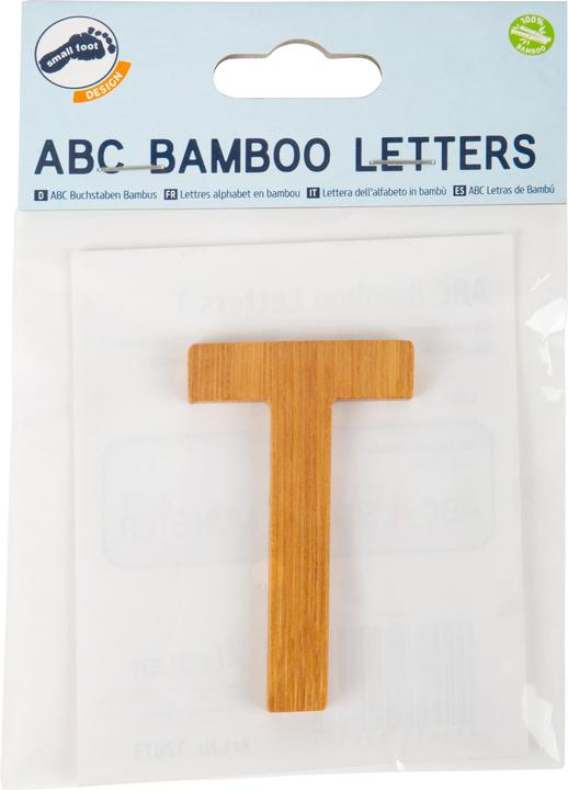 Actual product image small foot ABC letters T