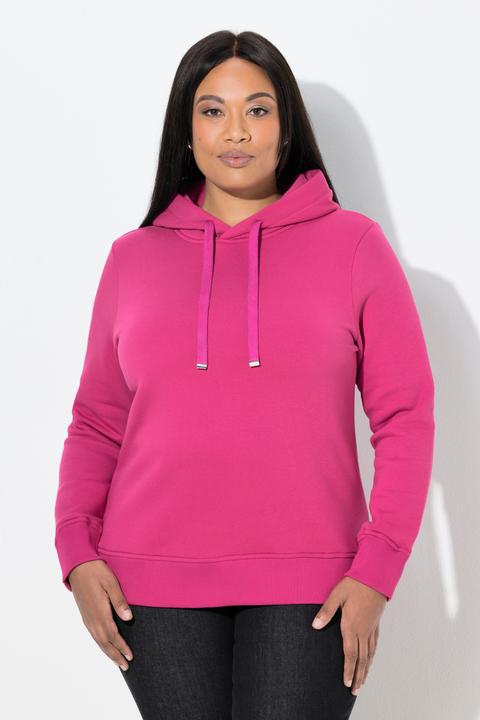 Produktbild Ulla Popken Hoodie, Rippbündchen, Kapuze, Langarm (62)