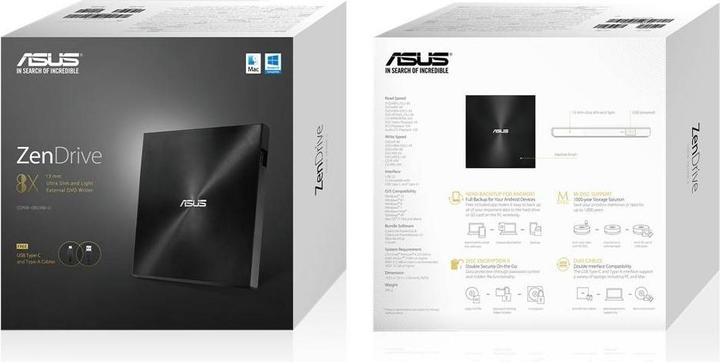 Produktbild ASUS ZenDrive U9M (DVD Laufwerk, CD Brenner, CD Laufwerk, DVD Brenner)