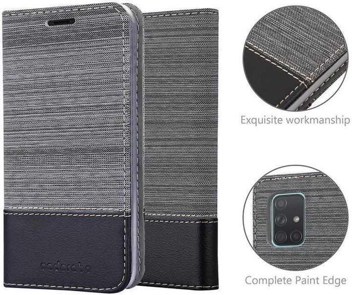 Produktbild Cadorabo Book Jeans Optik Cover (Samsung Galaxy A71 5G)