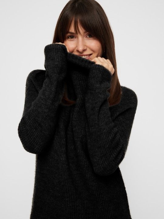 Actual product image Pieces Knitted turtleneck tunic (S)