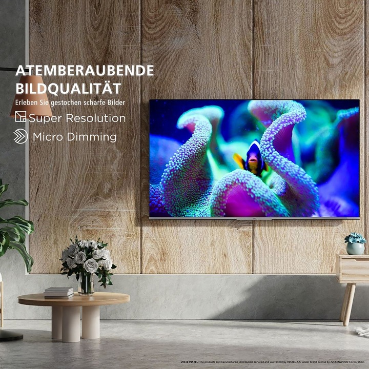 Produktbild JVC LT-24VH5455 24 Zoll Fernseher Smart TV Powered by TiVo (HD-Ready, HDR, Triple-Tuner, 6 Monate HD (24", LED, HD, 2024)