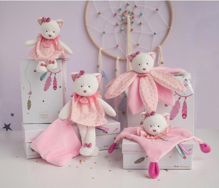 Image du produit Doudou et Compagnie Doudou attrape-rêves chat fleur
