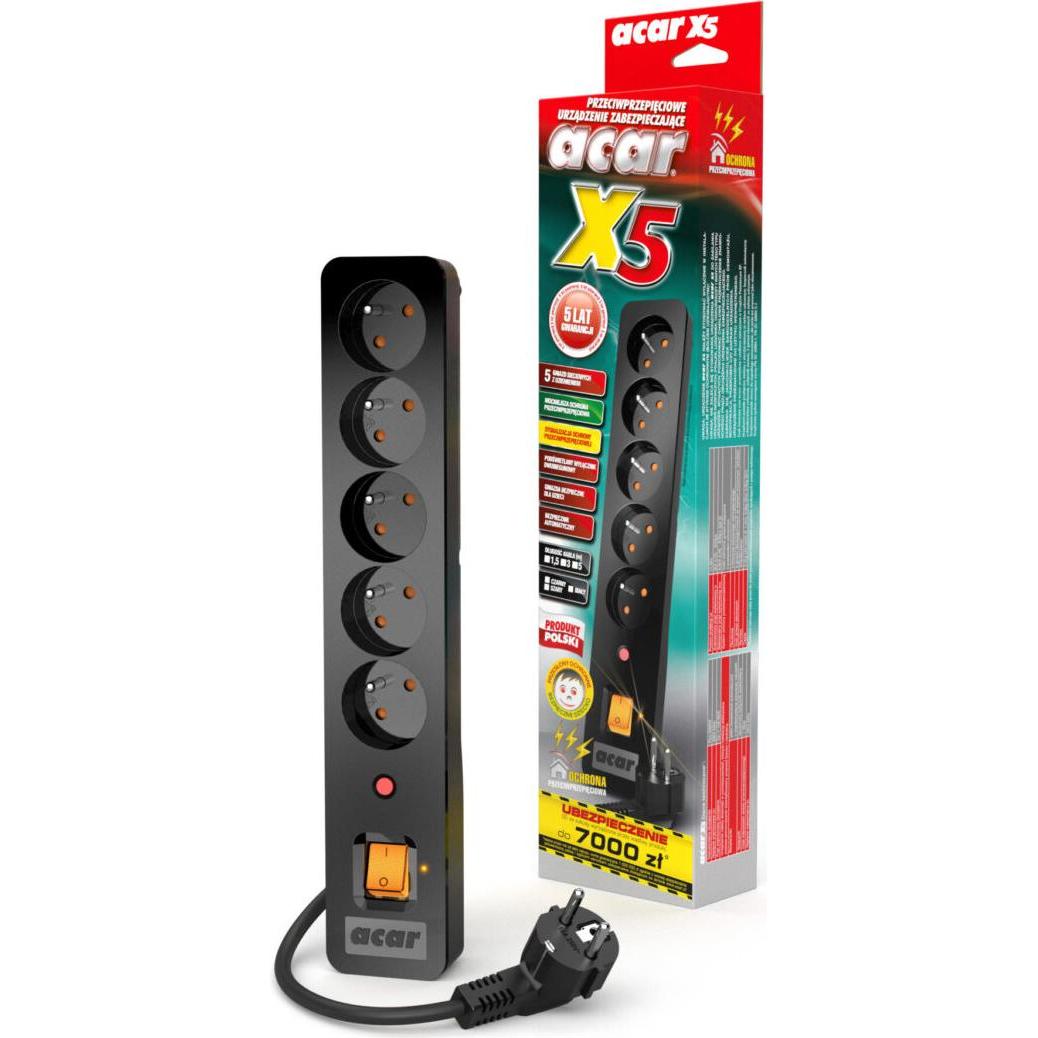 Thumbnail - Acar X5 Black 5 AC outlet(s), USV Zubehör