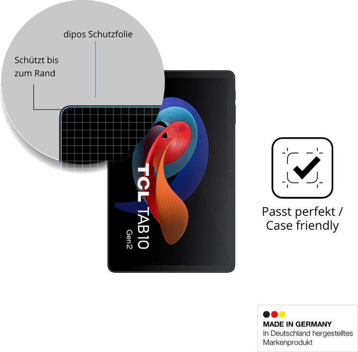 Actual product image Dipos Anti-Shock Screen Protector Clear (TCL Tab 10L Gen 4)