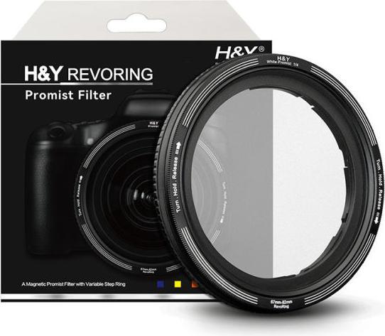 Productafbeelding H&Y REVORING 67-82mm White Mist 1/4 Filter (82 mm, Zwarte nevelfilter, 82 mm)