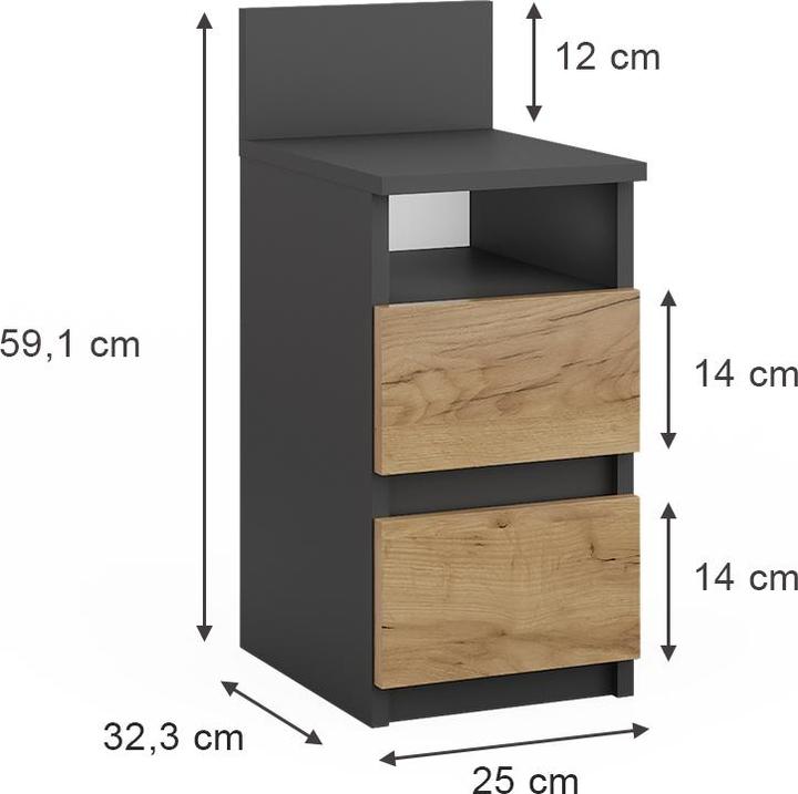 Produktbild Vicco Monty 2er Set (25 x 32.5 x 59 cm)