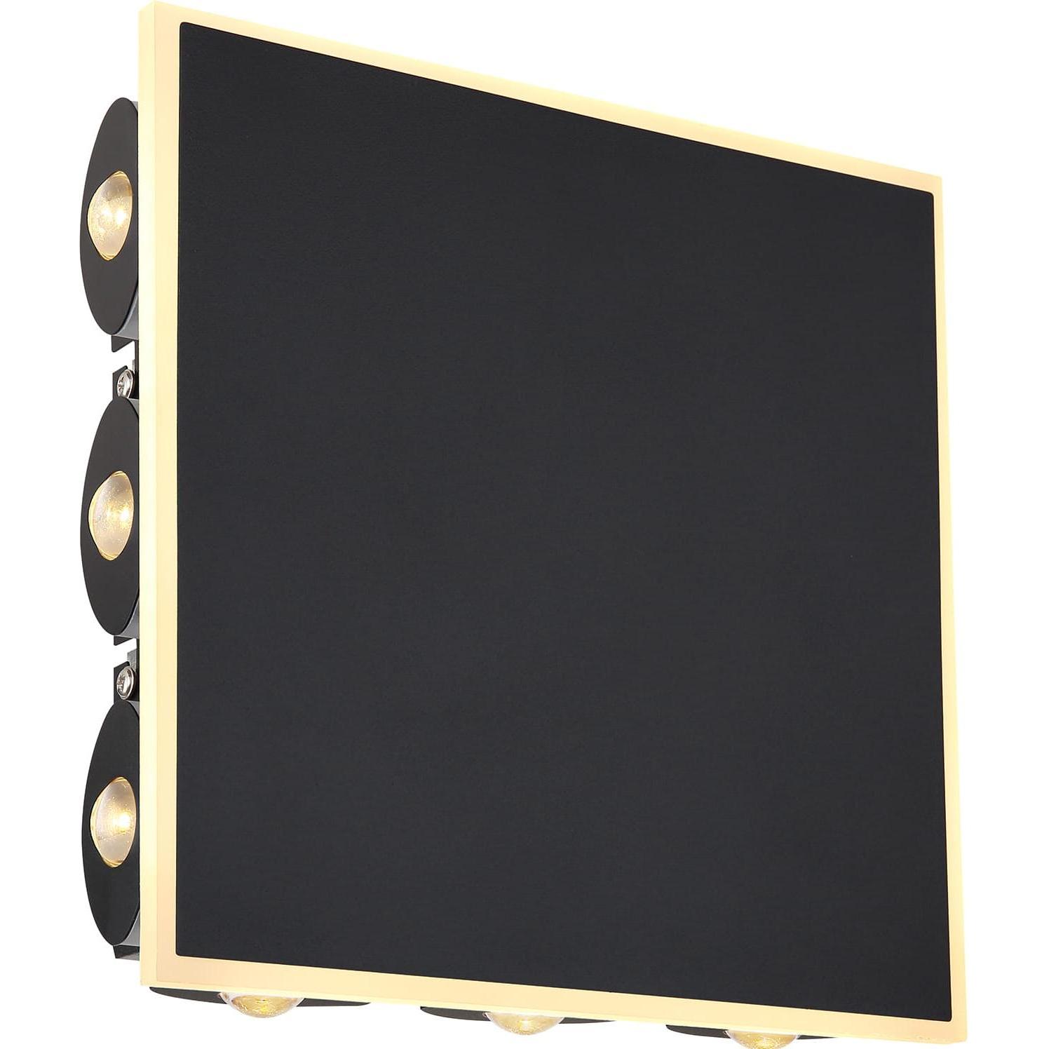Globo, Wandleuchte + Deckenleuchte, Wandleuchte Saidy schwarz LED (850 lm)