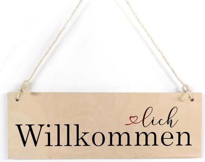 Trenddeko Welcome to our website (30 x 10 cm)