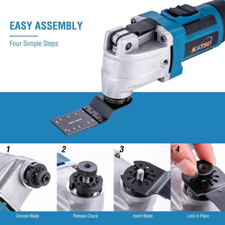 Actual product image Katsu Tools Akku Multifunktionswerkzeug