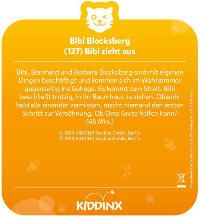 Produktbild Tigermedia Tigercard Bibi Blocksberg zieht aus (Folge 127) (Deutsch)